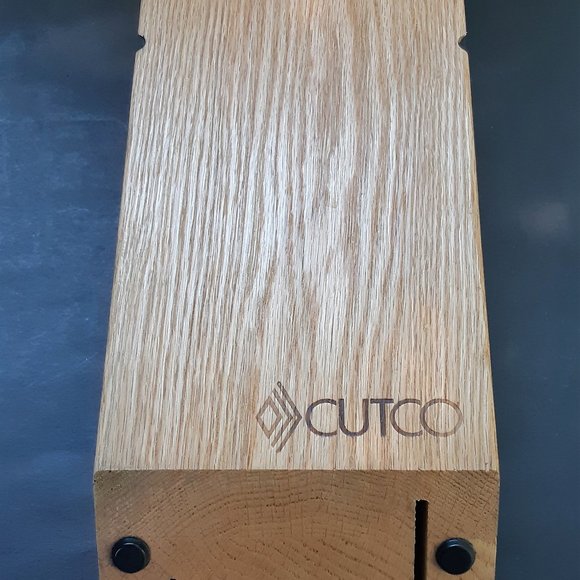 Cutco 5 Slot Space Saver Knife Wooden Block Organizer - Picture 4 of 10